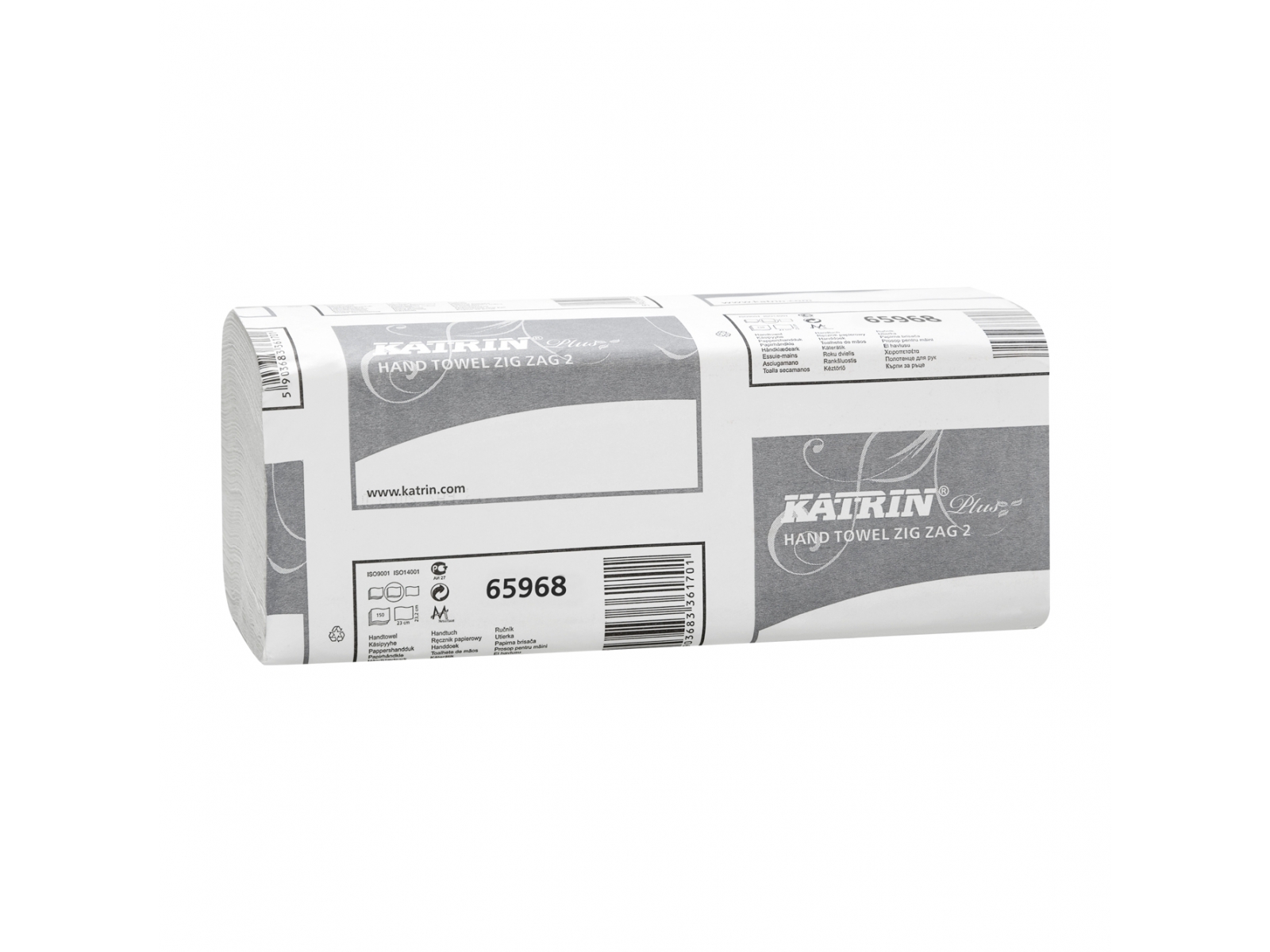 Ręcznik ZZ KATRIN 65968 Extra Premium Super Biały Miękki Chłonny Karton 3000 Listków